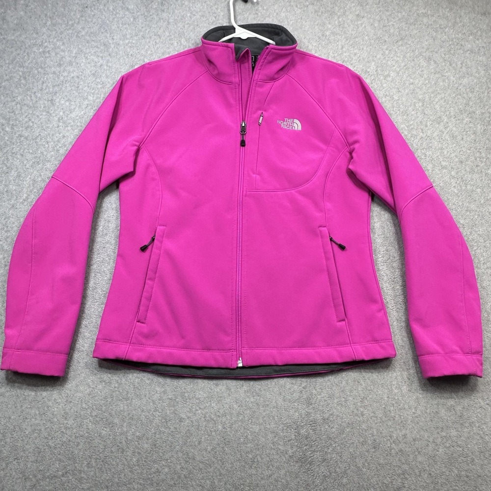 The North Face Apex Bionic Jacket Womens Medium Pink Softshell Fleece Lined